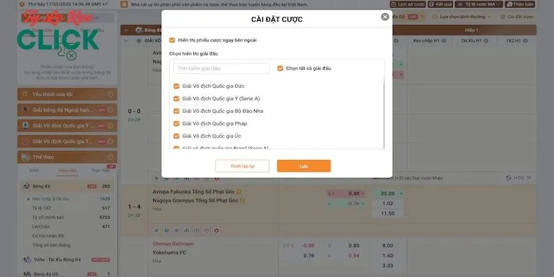 Chơi dự đoán thể thao tại Debet với nhiều tính năng chuyên nghiệp